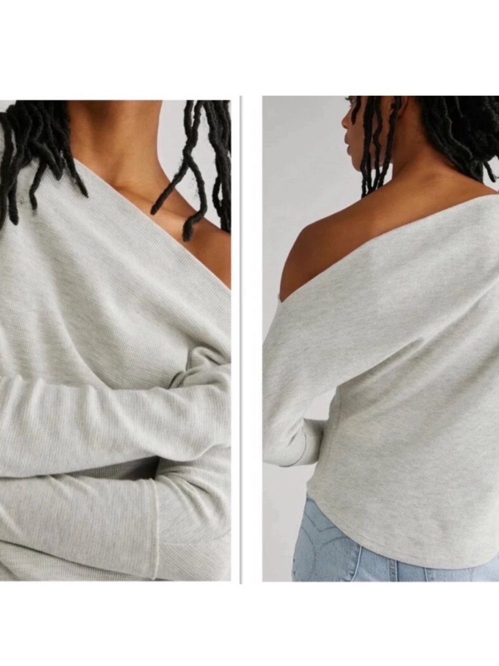 Free People We The Free Gigi Off Shoulder Long Sleeve Top M